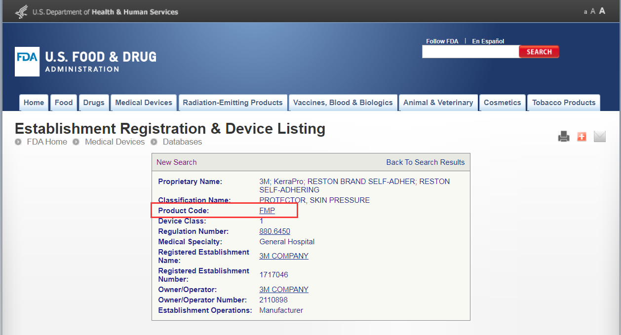 FDA注册官网查询